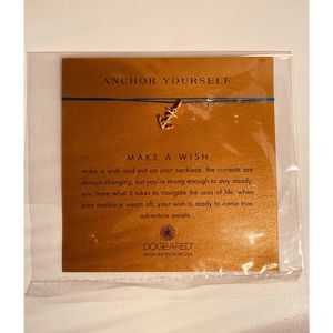 Make A Wish anchor necklace